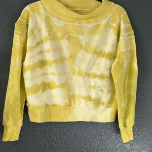 Sunny Yellow Tie-Dye Pullover